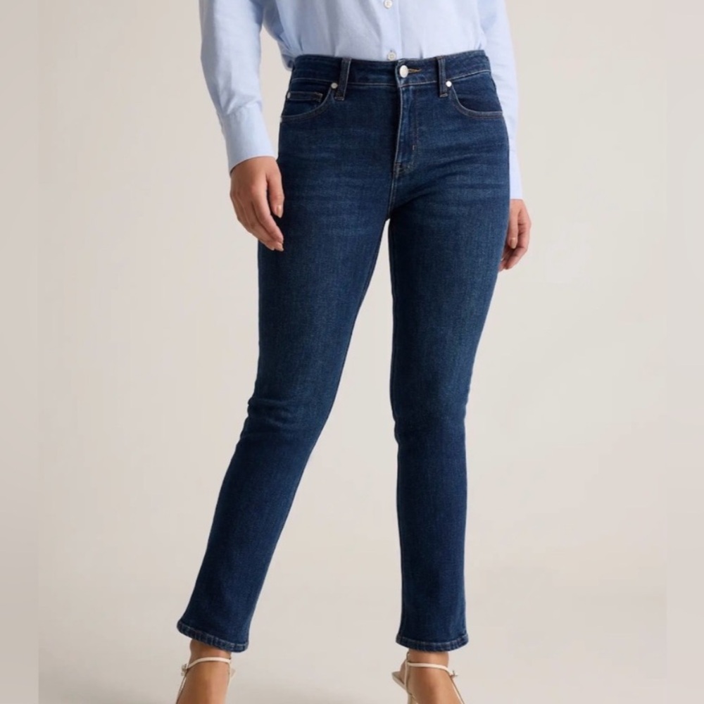Quince women’s Luna stretch slim straight jeans size 30x29